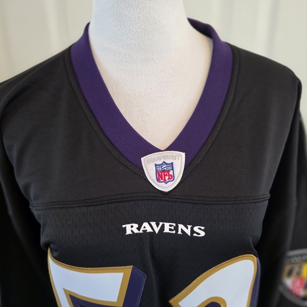Mitchell & Ness Baltimore Ravens Ray Lewis #52 NFL Legacy Jersey 48 XL Throwback - Picture 2 of 12